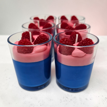 Load image into Gallery viewer, Single Dessert Shot Glass / Votive Candles - Blue Raspberry