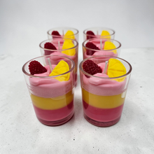 Load image into Gallery viewer, Single Dessert Shot Glass / Votive Candles - Pink Raspberry Lemonade