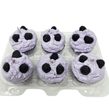 Load image into Gallery viewer, 6 Pack Scented Cupcake Candles - Blackberry