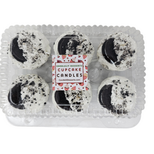 Load image into Gallery viewer, 6 Pack Scented Cupcake Candles - Cookies & Cream