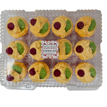 Load image into Gallery viewer, 12 Pack Scented Cupcake Candles - Fruit Medley