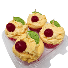 Load image into Gallery viewer, 4 Pack Scented Cupcake Candles - Fruit Medley