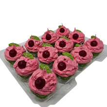 Load image into Gallery viewer, 12 Pack Scented Cupcake Candles - Cherry Limeade