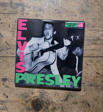 Load image into Gallery viewer, Elvis Presley Album Cover Inspired Ceramic Coaster, Vintage Rock n Roll Coaster, Retro Music Decor, Rockabilly Gift, Glossy Tile Coaster with Cork Back