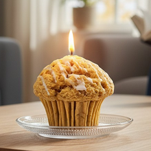 Load image into Gallery viewer, Blueberry Muffin Candle – Realistic Dessert Candle – Blueberry Scented Candle – Bakery Candle Gift