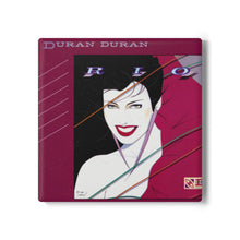 Load image into Gallery viewer, Rio Album Inspired Ceramic Coaster, Retro 80s Pop Art Coaster, New Wave Music Decor, Duran Duran Style Gift, Glossy Tile Coaster with Cork Back