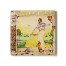 Load image into Gallery viewer, Yellow Brick Road Album Inspired Coaster – Vintage Music Style Ceramic Coaster – Glossy Drink Coaster with Cork Back