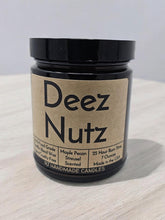 Load image into Gallery viewer, Funny Saying Scented Candle Jar - Deez Nutz