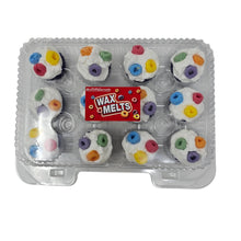 Load image into Gallery viewer, One Dozen Mini Cupcake Wax Melts - Fruity Ring Style Cereal
