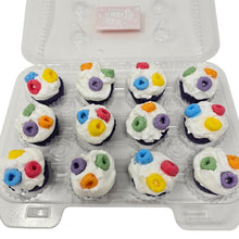 Load image into Gallery viewer, One Dozen Mini Cupcake Wax Melts - Fruity Ring Style Cereal