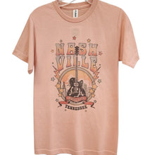 Load image into Gallery viewer, Adult Tee - Nashville Music City Guitar Lightning Graphic