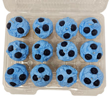 Load image into Gallery viewer, 12 Pack - Scented Blueberry Cupcake Candles