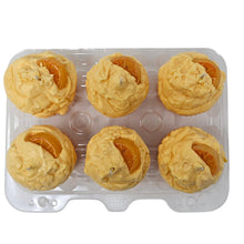 Load image into Gallery viewer, 6 Pack - Scented Orange Creamsicle Cupcake Candles