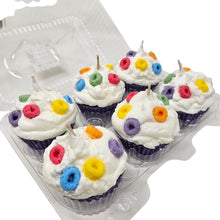Load image into Gallery viewer, 6 Pack - Fruity Rings Cereal Style Cupcake Candles
