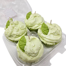 Load image into Gallery viewer, 4 Pack - Scented Key Lime Pie Cupcake Candles