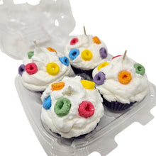 Load image into Gallery viewer, 4 Pack - Fruity Rings Cereal Style Cupcake Candles