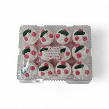 Load image into Gallery viewer, 12 Pack - Scented Pink Floral Decorated Cupcake Candles