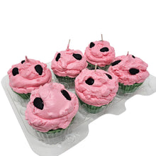 Load image into Gallery viewer, 6 Pack - Scented Watermelon Cupcake Candles