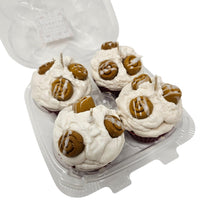 Load image into Gallery viewer, 4 Pack Scented Cupcake Candles -Cinnamon Bun Rolls