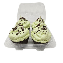 Load image into Gallery viewer, 4 Pack - Scented Chocolate Mint Cupcake Candles