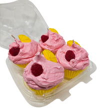 Load image into Gallery viewer, 4 Pack - Scented Pink Raspberry Lemonade Cupcake Candles