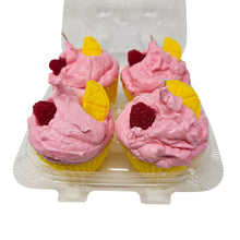 Load image into Gallery viewer, 4 Pack - Scented Pink Raspberry Lemonade Cupcake Candles