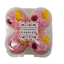 Load image into Gallery viewer, 4 Pack - Scented Pink Raspberry Lemonade Cupcake Candles