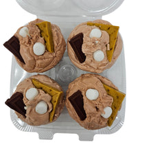 Load image into Gallery viewer, 4 Pack - Scented S'mores Cupcake Candles