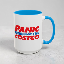 Load image into Gallery viewer, Panic at the Costco Mug β Funny Wholesale Store Coffee Mug β 15 oz Ceramic Mug β Humor Gift β Dishwasher Safe