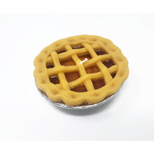 Load image into Gallery viewer, Apple Pie Candle 3 Inch – Realistic Lattice Top Dessert Candle – Apple Pie Scented Candle in Tin