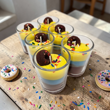 Load image into Gallery viewer, Single Dessert Shot Glass / Votive Candles - Doughnut
