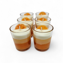 Load image into Gallery viewer, Single Dessert Shot Glass / Votive Candles - Orange Creamsicle
