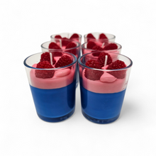 Load image into Gallery viewer, Single Dessert Shot Glass / Votive Candles - Blue Raspberry
