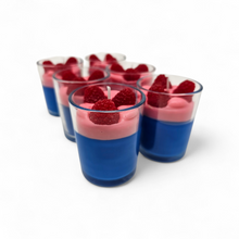 Load image into Gallery viewer, Single Dessert Shot Glass / Votive Candles - Blue Raspberry
