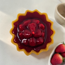 Load image into Gallery viewer, 3 Inch Scented Strawberry Pie Candle
