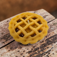 Load image into Gallery viewer, Apple Pie Candle 3 Inch – Realistic Lattice Top Dessert Candle – Apple Pie Scented Candle in Tin
