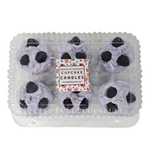 Load image into Gallery viewer, 6 Pack Scented Cupcake Candles - Blackberry
