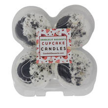 Load image into Gallery viewer, 4 Pack Scented Cupcake Candles - Cookies &amp; Cream
