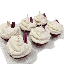Load image into Gallery viewer, 6 Pack Scented Cupcake Candles - Apple Cinnamon
