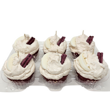 Load image into Gallery viewer, 6 Pack Scented Cupcake Candles - Apple Cinnamon
