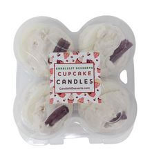 Load image into Gallery viewer, 4 Pack Scented Cupcake Candles - Apple Cinnamon
