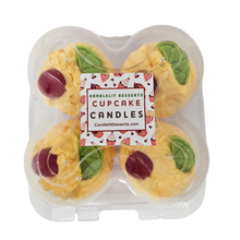 Load image into Gallery viewer, 4 Pack Scented Cupcake Candles - Fruit Medley
