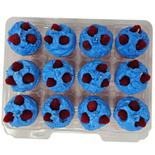 Load image into Gallery viewer, 12 Pack Scented Cupcake Candles - Blue Raspberry
