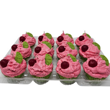 Load image into Gallery viewer, 12 Pack Scented Cupcake Candles - Cherry Limeade
