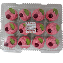 Load image into Gallery viewer, 12 Pack Scented Cupcake Candles - Cherry Limeade
