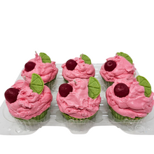 Load image into Gallery viewer, 6 Pack Scented Cupcake Candles - Cherry Limeade
