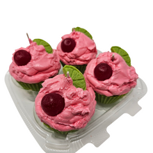 Load image into Gallery viewer, 4 Pack Scented Cupcake Candles - Cherry Limeade

