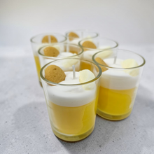 Load image into Gallery viewer, Single Dessert Shot Glass / Votive Candles - Banana Pudding
