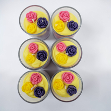 Load image into Gallery viewer, Single Dessert Shot Glass / Votive Candles - Spring Flowers

