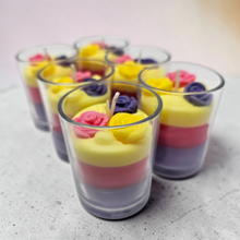 Load image into Gallery viewer, Single Dessert Shot Glass / Votive Candles - Spring Flowers
